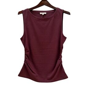 Madewell Ruched Side Tank Top – Burgundy – NWT – M